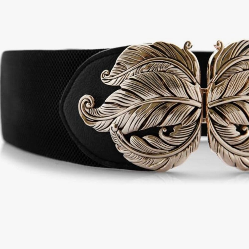 Versatile Style Wide Waist Belt Elastic Stretch - Picture 3 of 4